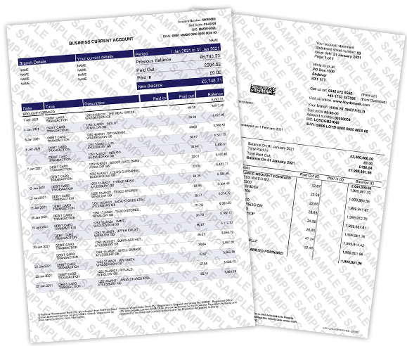 Buy Bank Statements